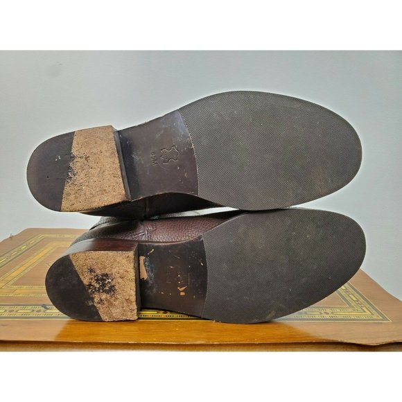 Tory Burch Marlene Tall Leather Brown Riding Boots Size 8.5M - Picture 10 of 12